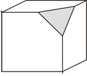 Kubus schuin afgesneden